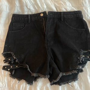 Fashion Nova high waisted jean shorts size 7